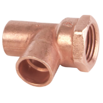 Tee rosca lateral 1 cobre